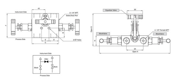 SM3V 3-Valve Manifold Valves - Image 2